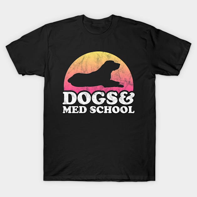 Dogs and Med School Gift T-Shirt by JKFDesigns